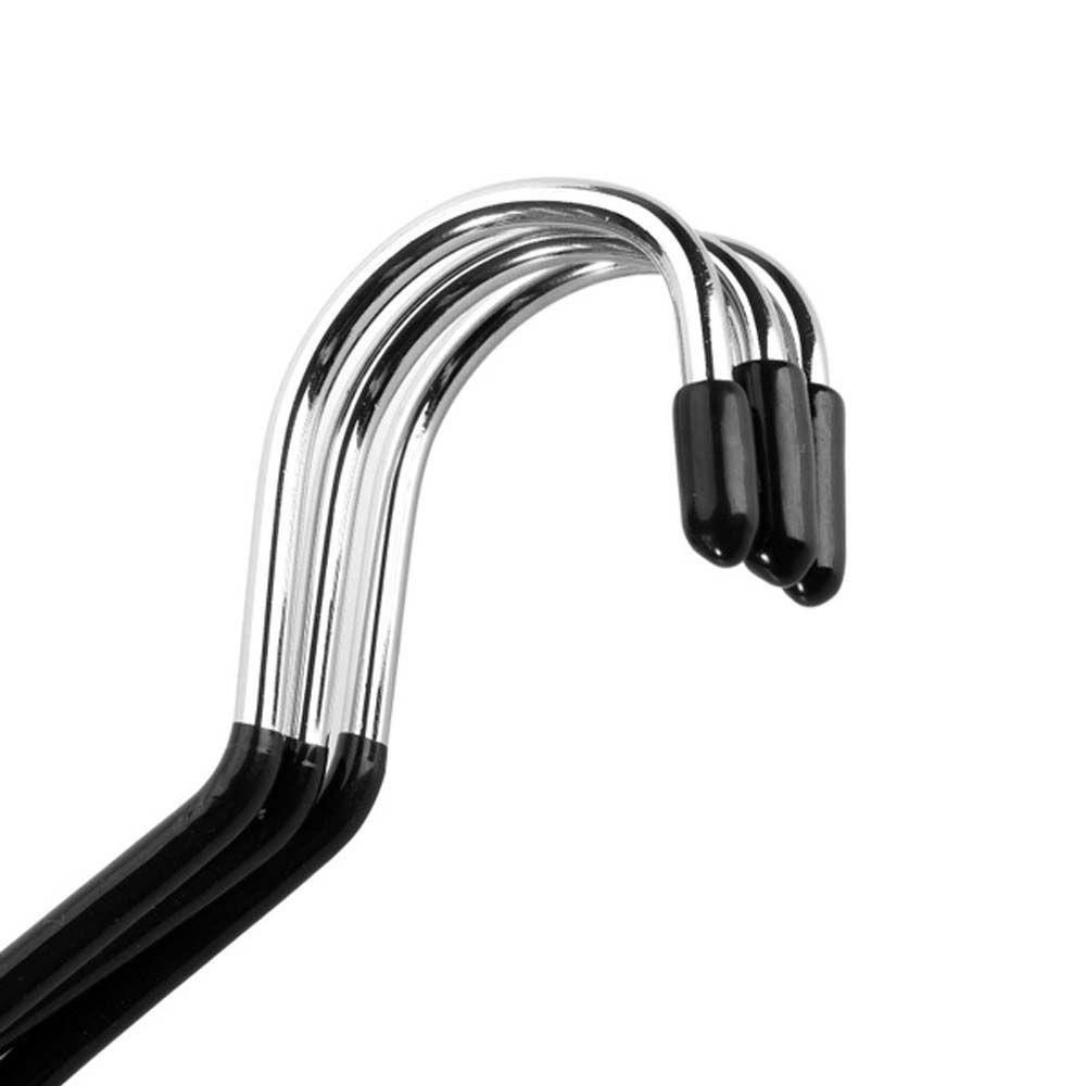 Set 5 Móc Treo Cà Vạt Khăn Choàng Màu Đen Tiết Kiệm Không Gian