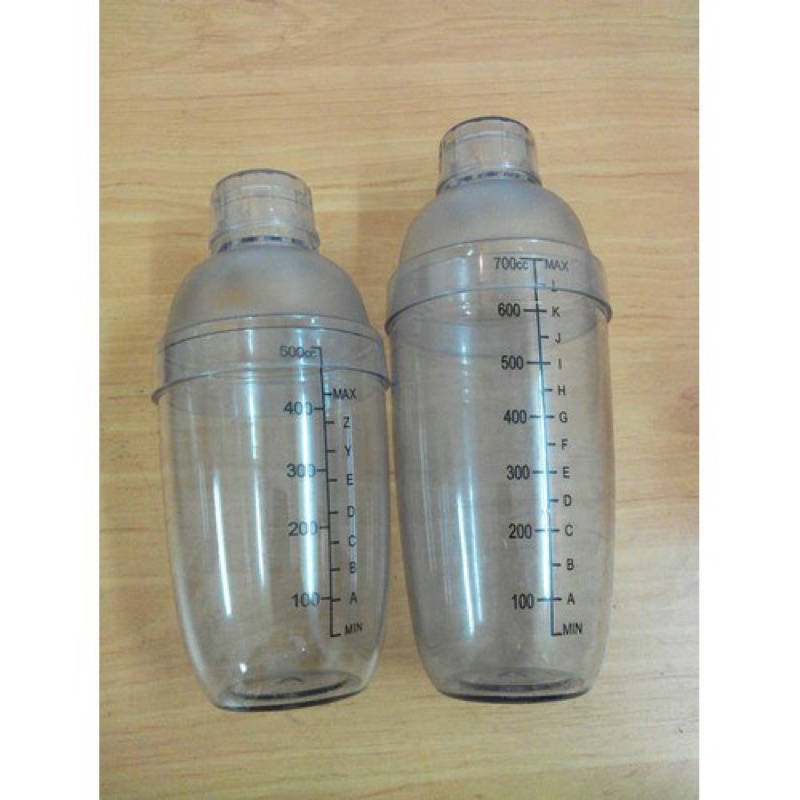 Bình lắc nhựa, bình shaker pha chế cao cấp 530- 700ml: