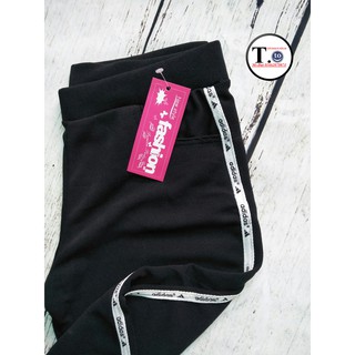 Quần thun nữ - legging (Ôm body,Quần màu đen - viền sọc TCADD)