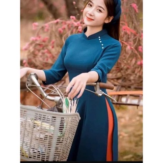 ÁO DÀI MAY SẴN TRƠN