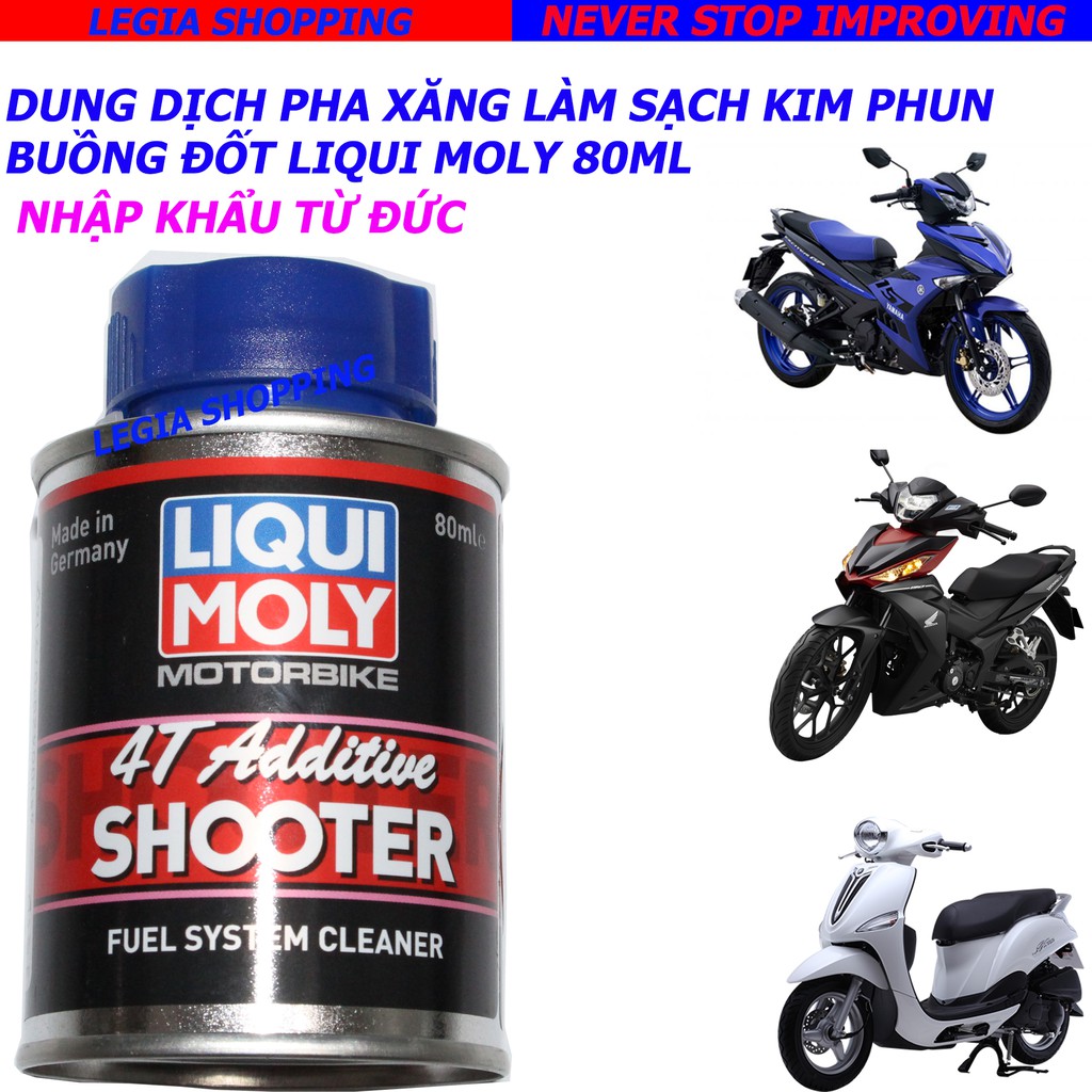 DUNG DỊCH PHA XĂNG LÀM SẠCH KIM PHUN BUỒNG ĐỐT LIQUI MOLY 80ML - FUEL SYSTEM CLEANER