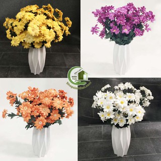 Hoa cúc họa mi nhiều màu - hoa giả cao cấp