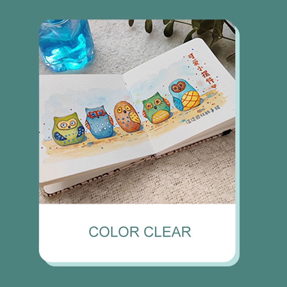 Sổ tay vẽ tranh màu nước SEAMIART mini 100% cotton 100g tiện lợi