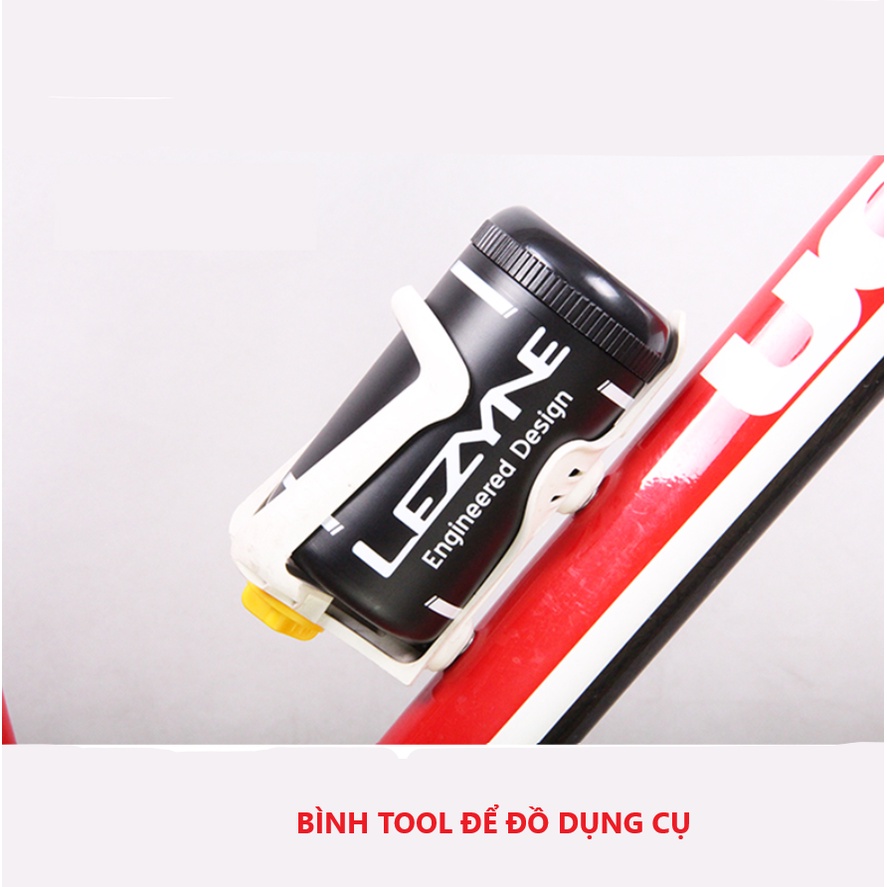 Bình tool nhựa để đồ sửa chữa xe đạp Lezyne