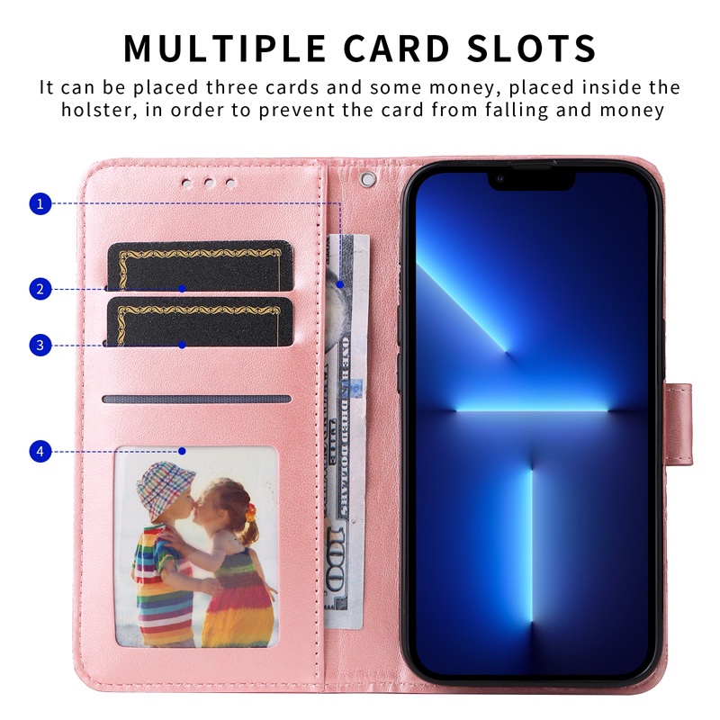 Bao Da Điện Thoại Nắp Gập Dạng Ví Cho samsung galaxy a35 a15 a05 a05s a04 a04e a04s a25 a14 a54 a34 a22 m32 m22 a22s Ốp