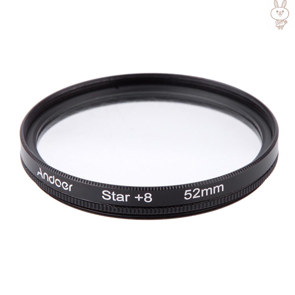 Bộ Lọc Ống Kính Máy Ảnh Andoer 52mm Uv + Cpl + 4 + Star 8-point Cho Dslr