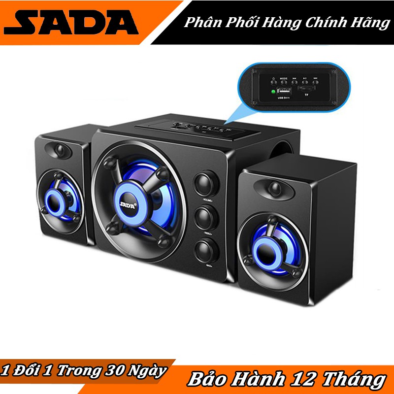 {HOT} Bộ Loa Nghe Nhạc Máy Vi Tính Để Bàn SADA D-208 Kết Nối Bluetooth Âm Thanh Siêu Trầm Thiết Kế Trẻ Trung Năng Động