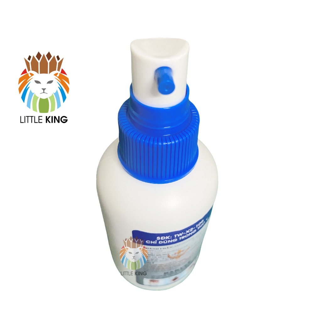 Hantox spray 100ml Chai xịt ngoài da diệt ve rận, bọ chét, ký sinh trùng cho chó mèo, thú cưng Little King pet shop