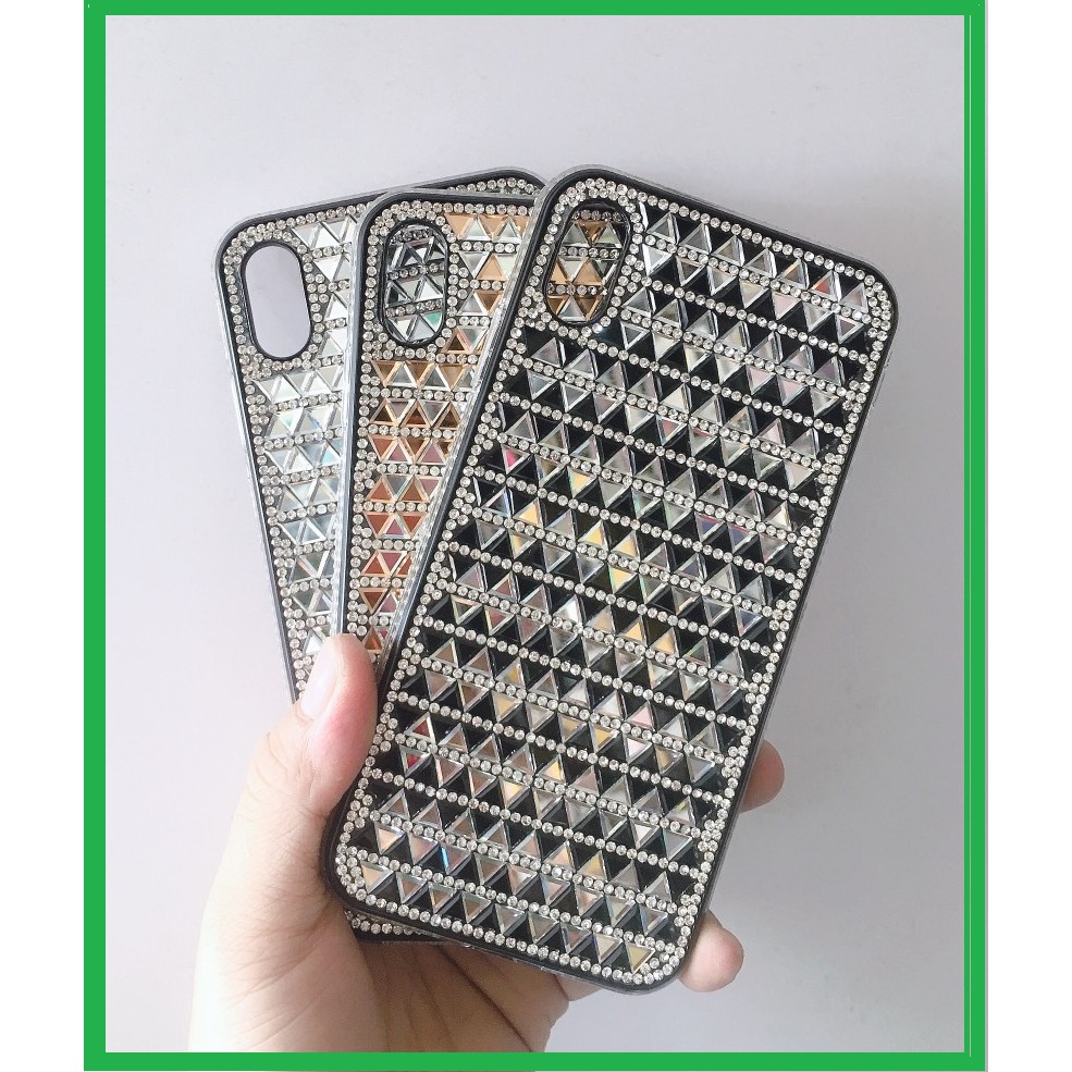 IPHONE 7+.8+.X.XS. XS MAX ỐP XOÀN ĐÁ 3D CAO CẤP SIÊU SANG
