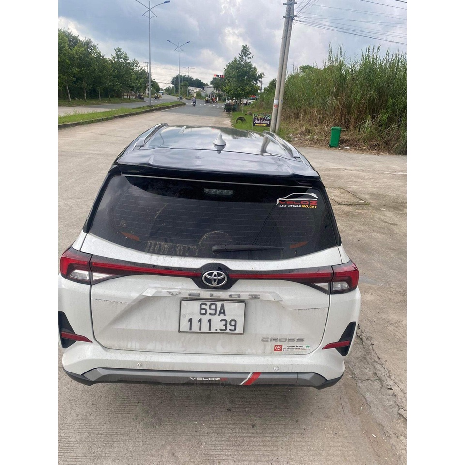 Cánh lướt gió, đuôi gió thể thao xe Xe Toyota Veloz, Avanza 2021 2022 2023- Hàng Mộc Chưa Sơn Tặng kèm keo dính