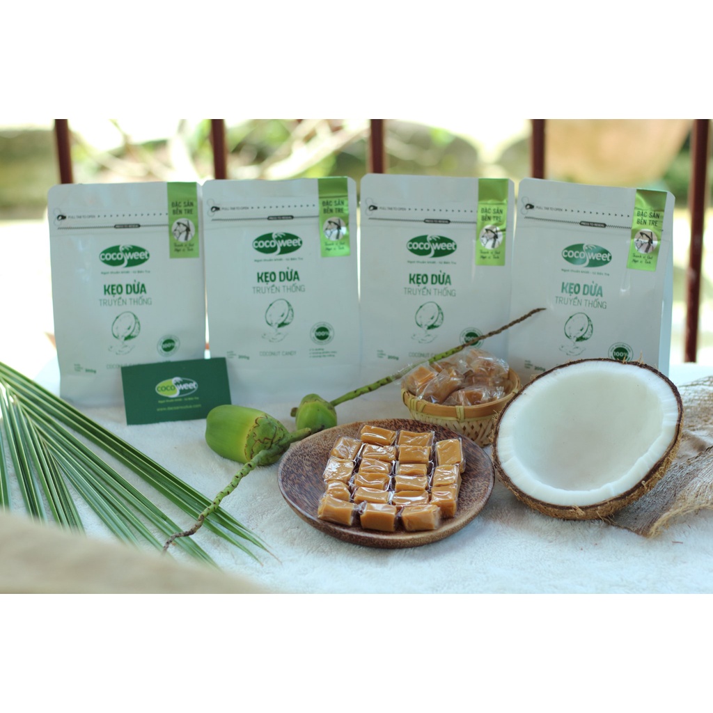 Kẹo dừa truyền thống Cocosweet - ít ngọt, thơm dừa và béo ngậy - Đặc Sản Bến Tre