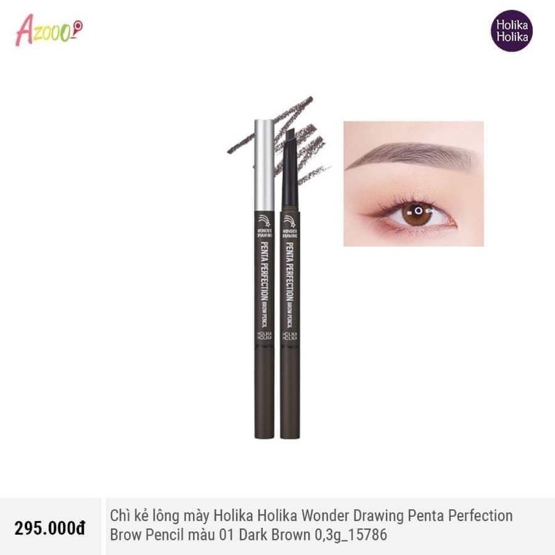 Chì kẻ mày Holika Wonder Drawing Penta Perfection