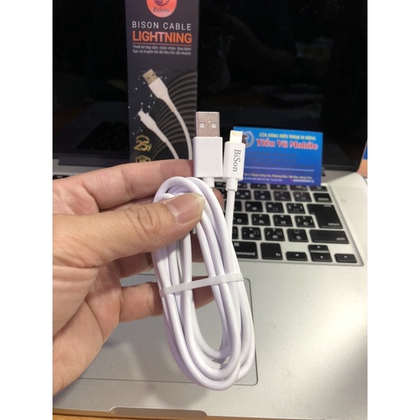 Dây sạc iphone/ipad lightning usb dài 2m thương hiệu Bison