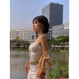 ÂME.STUDIO | Áo croptop thắt dây - Doris top