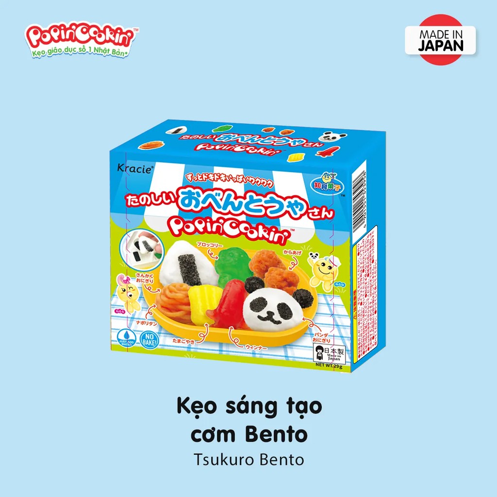 Kẹo sáng tạo Popin Cookin cơm bento -Tanoshii Obento 29g/hộp