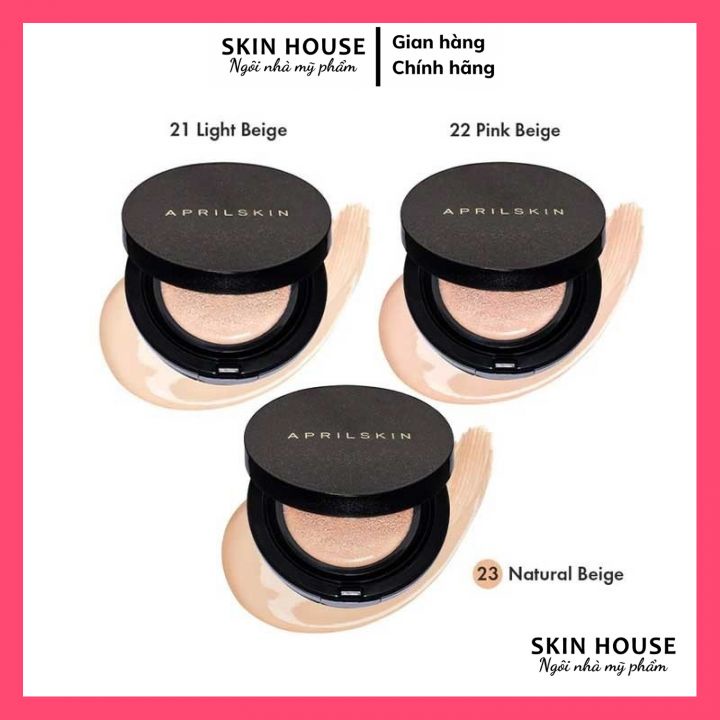 Phấn nước April Skin Magic Snow Cushion - Phấn nước che khuyết điểm Hàn Quốc Chính hãng