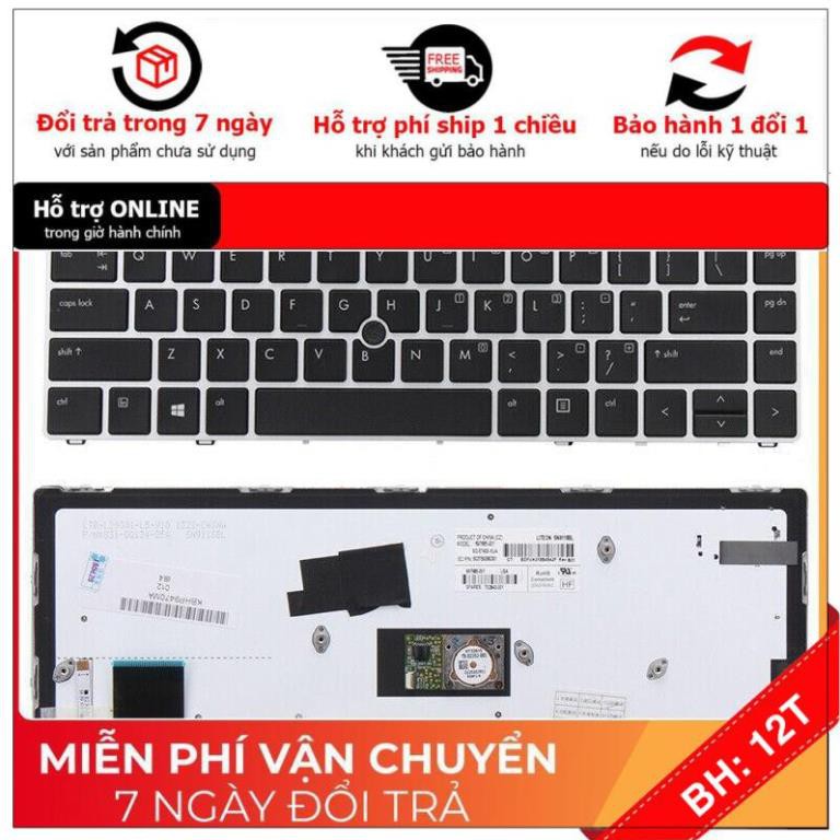 [BH12TH] ⚡Bàn phím laptop HP EliteBook Folio 9470M có led ko chuột