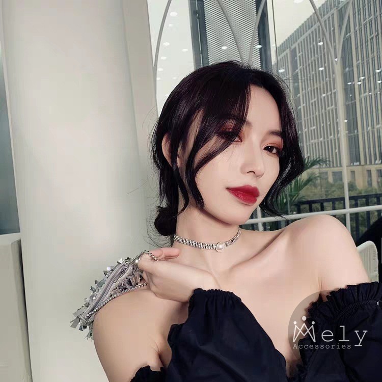 VÒNG CỔ CHOKER NGỌC ĐÍNH ĐÁ - MELY 1018