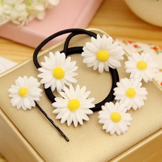 Ghim tóc hoa cúc Kẹp tóc daisy, Cột tóc daisy dây buộc tóc hoa cúc