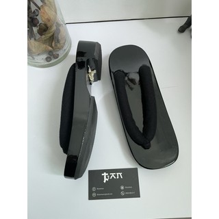 Guốc nữ Nhật Bản Geta Sơn mài đen