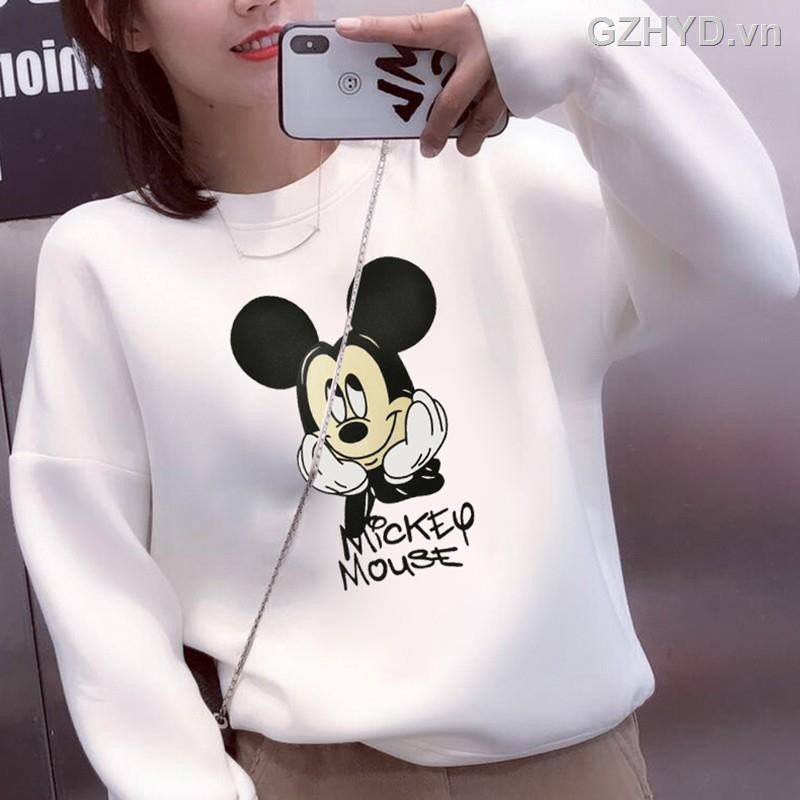 66☁๑✒JS Mickey Mouse Long Sleeve Hoodies For Men And Women