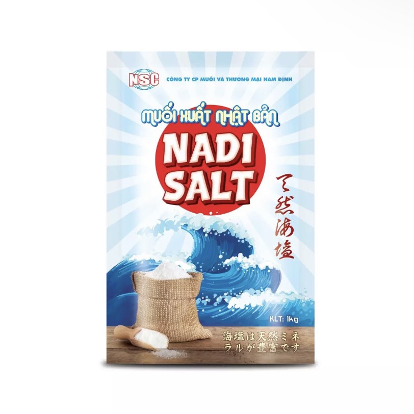 Muối biển thô xuất khẩu Nadi salt (NSC) - 1kg