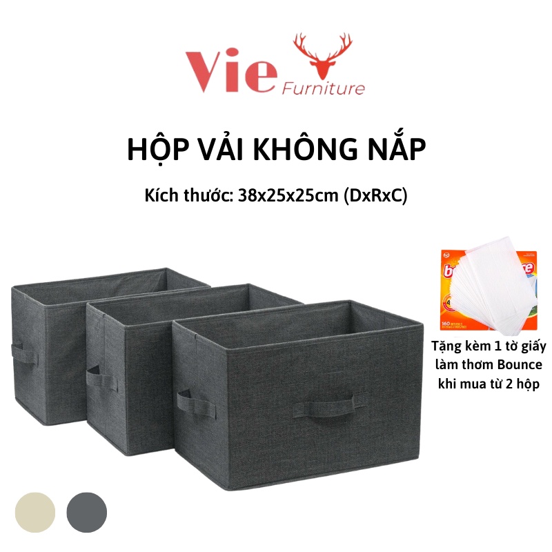 Túi Hộp Vải Đựng Đồ Đa Năng - Thùng Đựng Quần Áo Gấp Gọn Tiện Ích