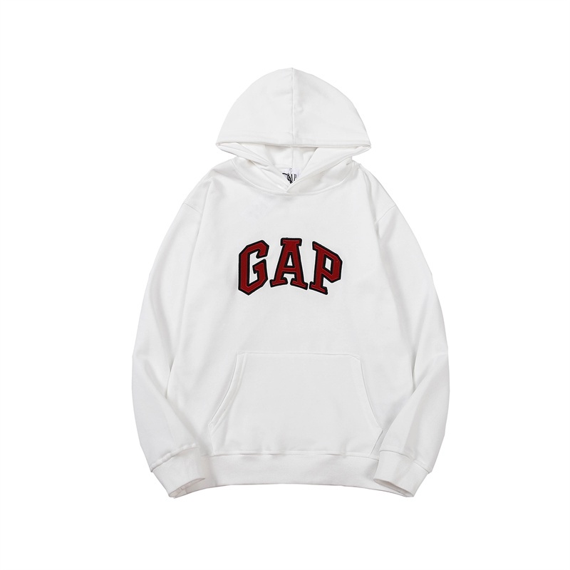 Áo hoodie tay dài thêu chữ GAP chất liệu cotton phong cách thể thao thời trang cho nam và nữ | BigBuy360 - bigbuy360.vn