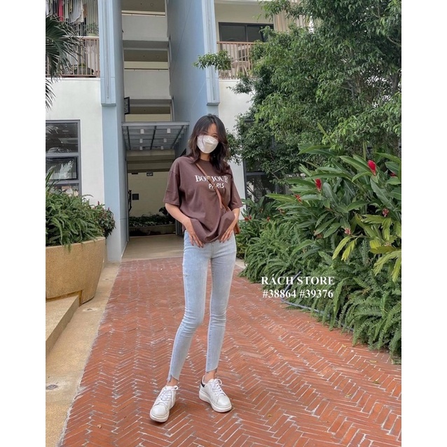 [RÁCH STORE] Quần Jean Ôm Cắt Lai 152