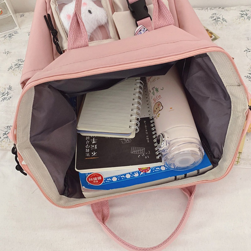 Ba Lô Đi Học Màu Kẹo Ngọt Dễ Thương Cho Nữ