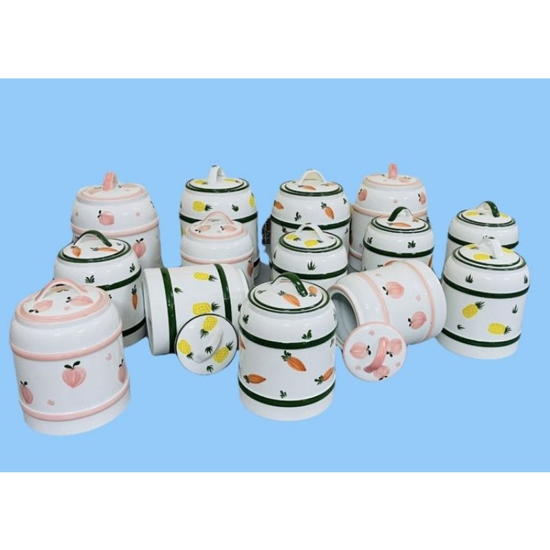 Vại muối dưa,muối cà,đựng gạo - Hàng sứ Bát Tràng.