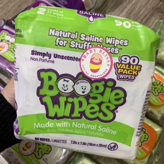 Khăn lau mũi Boogie Wipes - 20 tờ