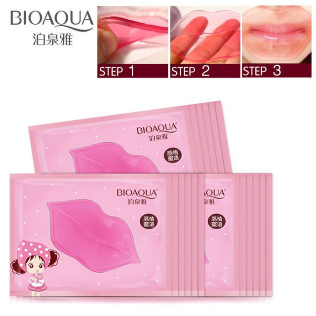 Mặt nạ môi Bioaqua - dưỡng ẩm và trị môi thâm ̣̣̣(queen cosmetics)