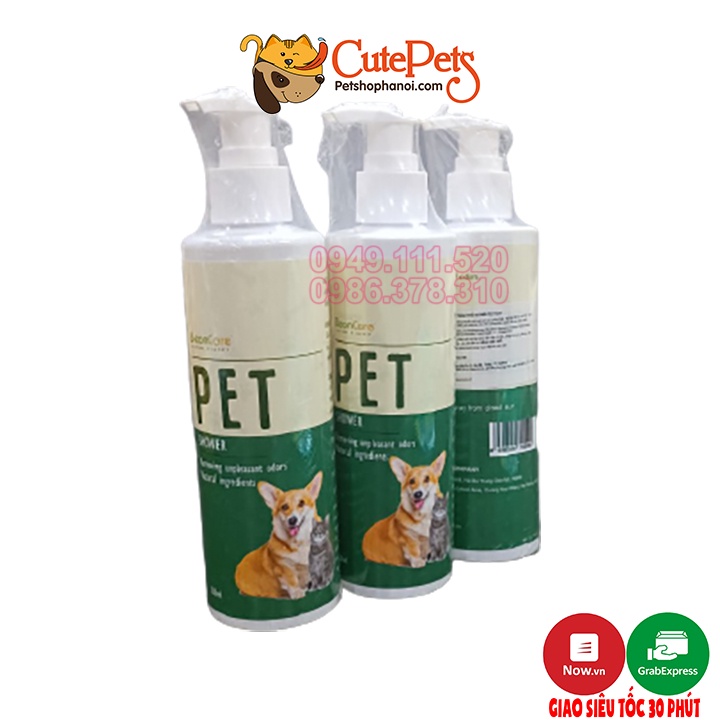 Sữa tắm cho chó mèo Pet shower 250ml - Phụ kiện thú cưng Hà Nội