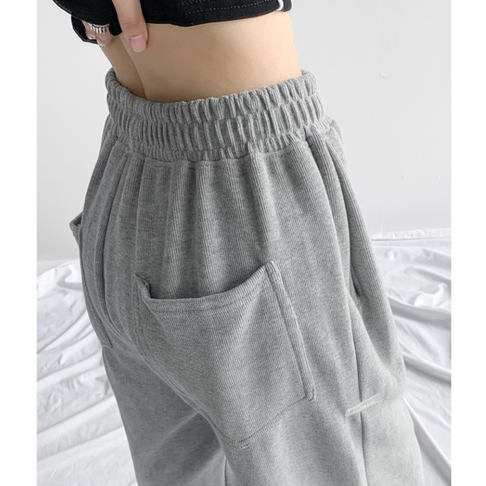 Cocory vn Quần Dài Ống Rộng Lưng Cao Thiết Kế Đơn Giản Thời Trang Cho Nữ