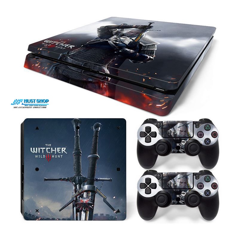 Dán Skin Custom PS4 Pro/Slim Full Bộ 2 Tay Cầm Và Thân Máy Nhiều Mẫu