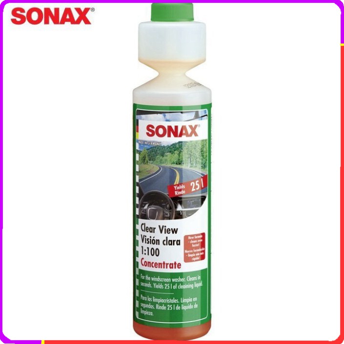 Sản Phẩm Nước rửa kính đậm đặc và làm trong kính lái ô tô Sonax 371141 dung tích 250ml