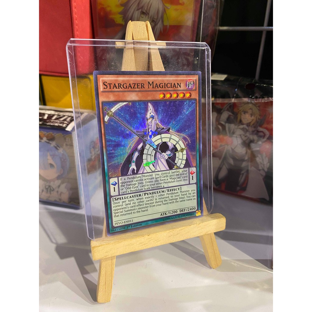 Lá bài thẻ bài Yugioh Stargazer Magician – Super Rare - Tặng bọc bài nhựa bảo quản