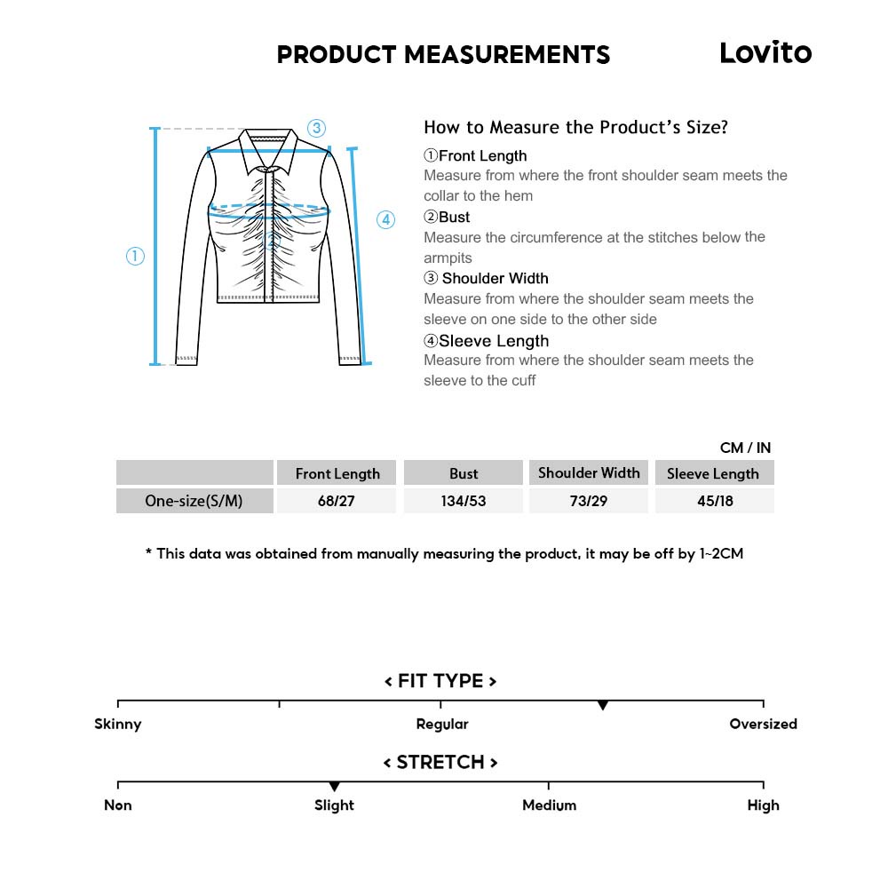 Áo thun Lovito cổ chữ V màu trơn phong cách cơ bản thường ngày L16X118 (Trắng)
