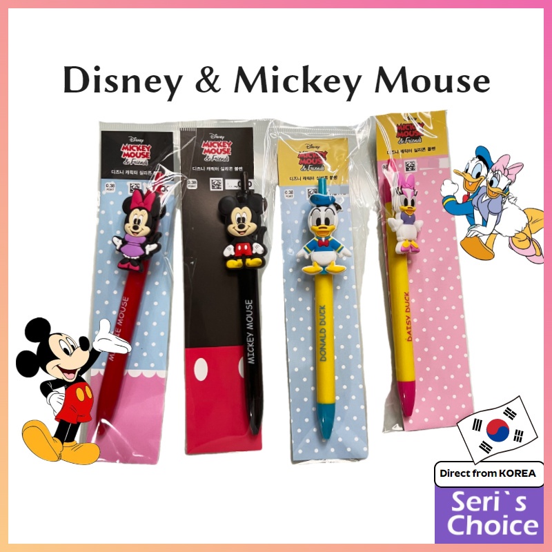 DAISO Bút bi hình nhân vật hoạt hình Disney ngòi bút 0.38mm
