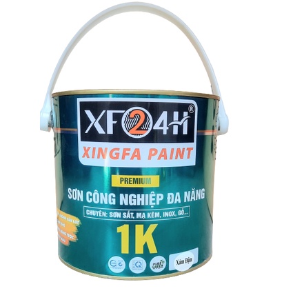 SƠN SẮT MẠ KẼM 1K - 24H, TỐT NHƯ 2 Thành phần (2,7Kg/Lon) - XINGFA