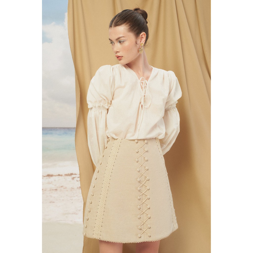 MAVEN - Chân váy A nút bọc Daisy Skirt