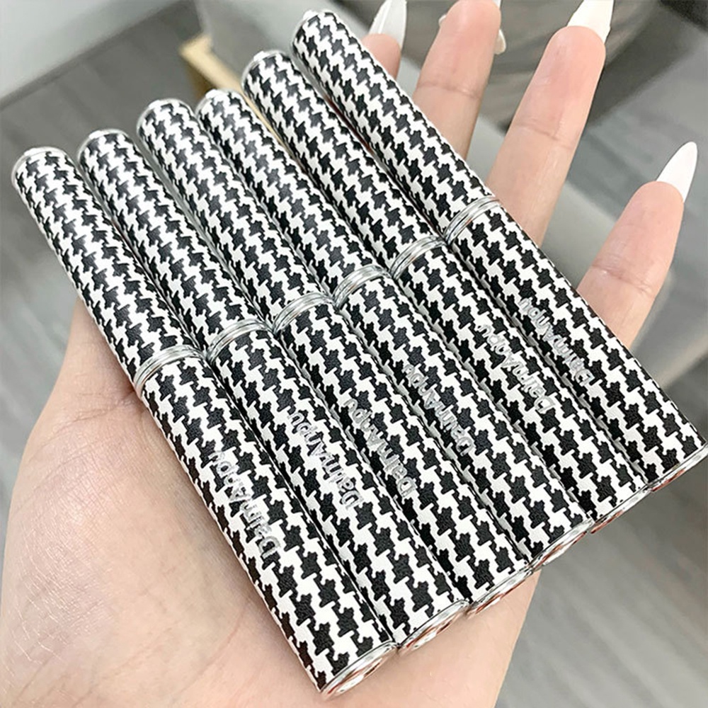 Son Môi Lâu Trôi Không Dính Cốc Thiết Kế Vỏ Màu Đỏ Rượu Vang/ Dâu Tây