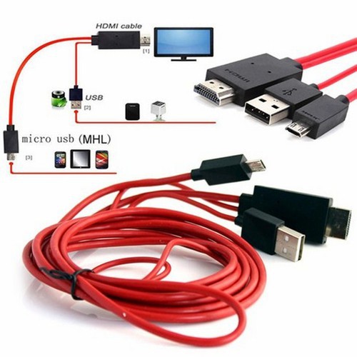 Cáp HDMI MHL HDTV đa năng cổng usb cho tất cả các dòng điện thoại lên tivi full Hd 4K