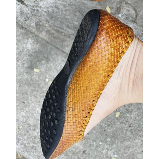giày da đan da thật hiệu regal size 36