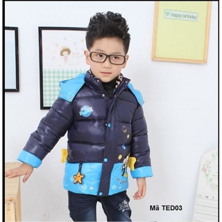 Áo khoác phao cho bé ted03