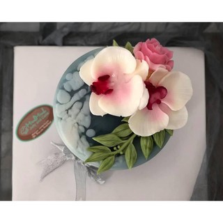 Khuôn silicone hoa lan nở to 7.5 cm hoa lan trung