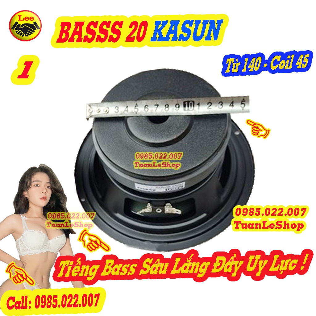 02 LOA BASS 20 KA SUN MÀNG XANH TỪ 140MM COIL 45 – GIÁ 01 CẶP LOA BASS 2 TẤC