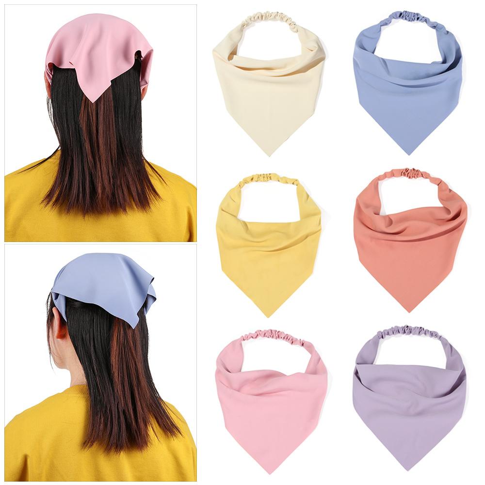 XIANTIN Khăn Turban Cài Tóc Hình Tam Giác Màu Sắc Thanh Lịch