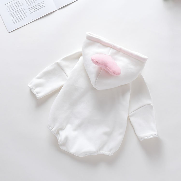 Áo Liền Quần Dày Dặn Tay Dài Thời Trang Mùa Đông Cho Bé Sơ Sinh 0621